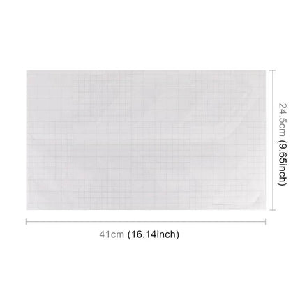 Durable Self-Adhesive Fake Vent Stickers for Car Decoration white PVC backing sheet 41cm x 24.5cm with grid measurements