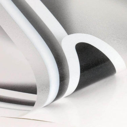 Durable Self-Adhesive Fake Vent Stickers for Car Decoration - close-up of white PVC peel-and-stick vent decal curling at edge