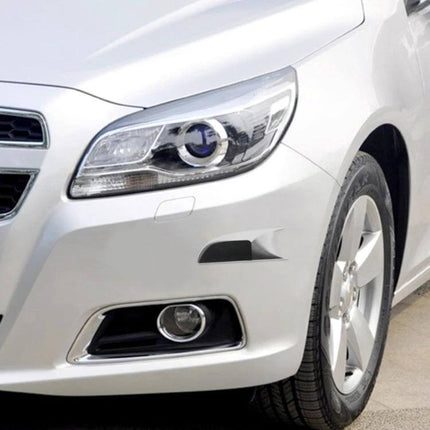 Self-Adhesive Fake Vent Stickers for Car Body Decoration on silver sedan bumper showing PVC adhesive vent accent