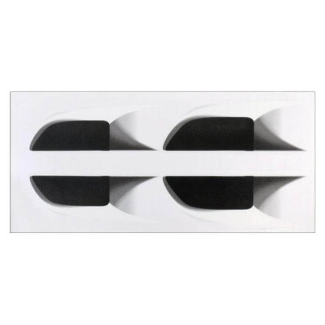 Self-Adhesive Fake Vent Stickers for Car Body Decoration - black PVC adhesive vent decals on backing sheet for quick car styling