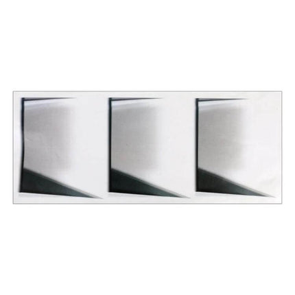 Decorative Fake Vent Stickers for Car Interiors, Self-Adhesive Design - three silver faux vent decals for dashboard or door personalization