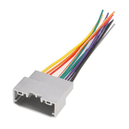 Jeep And Dodge Car Audio Wiring Harness For OEM Radio Install - OEM radio harness with ABS connectors and multicolor wires