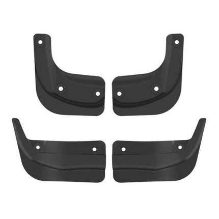 Front and Rear Mud Flaps for 2024 Tesla Model 3 Refresh - black TPE front and rear splash guards set