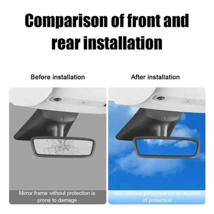 Tesla Model 3/Y Rearview Mirror Silicone Protective Cover | Syndmart