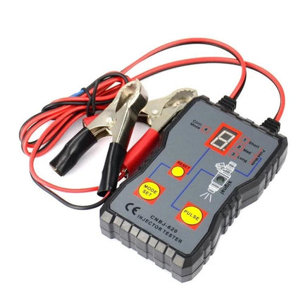 CNBJ Tool for Routine Car Maintenance and Injector Checks - handheld 12V fuel injector tester with clips and pulse modes