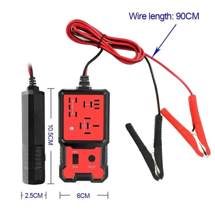 CNBJ-707 Relay Tester for Everyday Car Maintenance - compact 4/5-pin automotive relay tester with battery clips and 90cm wires