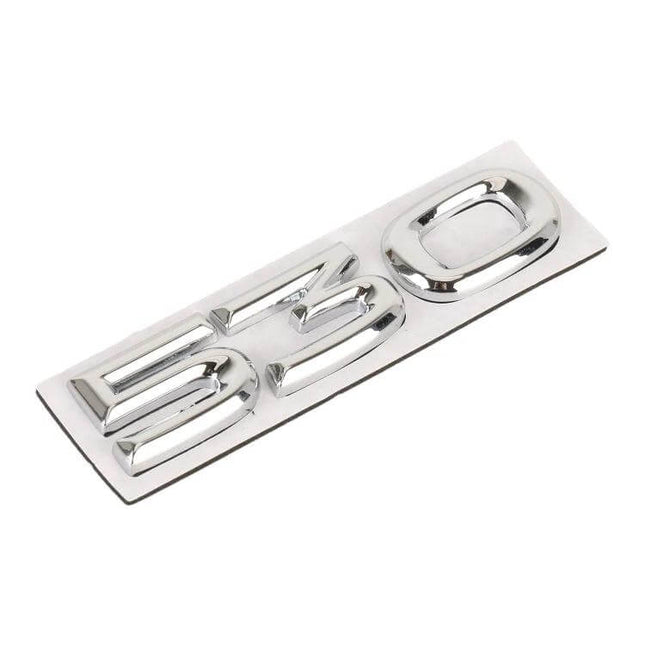 Custom Metal Car Number 530 Stickers for Vehicle Decoration - chrome metal 530 adhesive emblem for car personalization