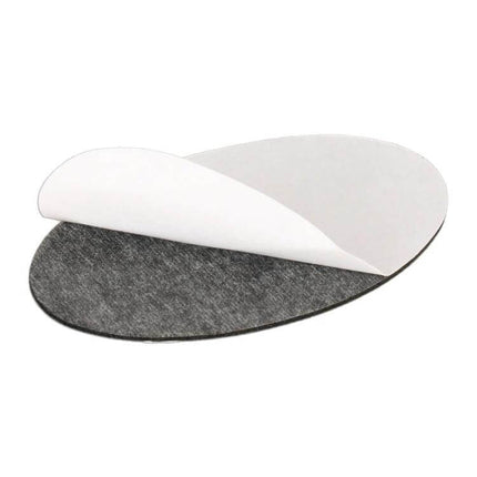 Stylish Oval Metal Personalized Decorative Car Stickers - blank white oval metal adhesive decal shown peeled back