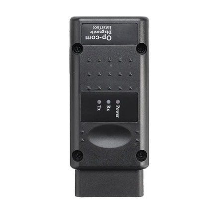 OPCOM Diagnostic Tool for Routine Car Maintenance Checks - compact OBD-II scanner device with LED indicators for home troubleshooting