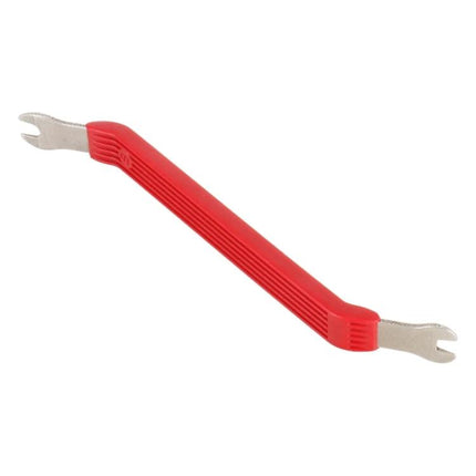 Handy Short Screwdriver for Home Car Door Panel Tasks stainless steel short pry-style tool with red grip for tight spaces