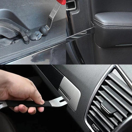 Handy Short Screwdriver for Home Car Door Panel Tasks - stainless steel pry tool for tight spaces, trim removal and quick fastener access