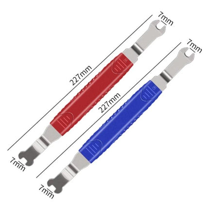 Reliable Tool for Everyday Car Door Panel Removal Tasks - red and blue 227mm dual-ended trim removal pry tools with 7mm tips for safe interior panel access