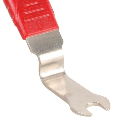 Reliable Tool for Everyday Car Door Panel Removal Tasks — metal trim and clip remover with red handle for safe interior panel removal