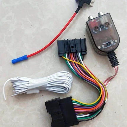 Subwoofer Line Output Harness For Ford Focus Plug-and-Play with RCA cables, remote wire and connector for 2011–2018 Ford radios
