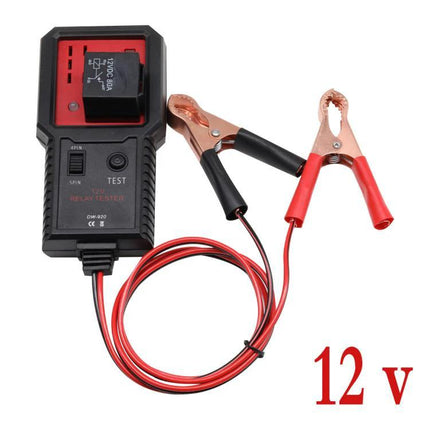 Practical Tester for Everyday Auto Repair and Diagnostics - 12V relay tester with clips for 4-pin and 5-pin automotive relays