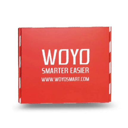 WOYO Tool for Workbench Testing of Car Steering Components red WOYO branded box used for diagnosing and testing steering components on a workbench