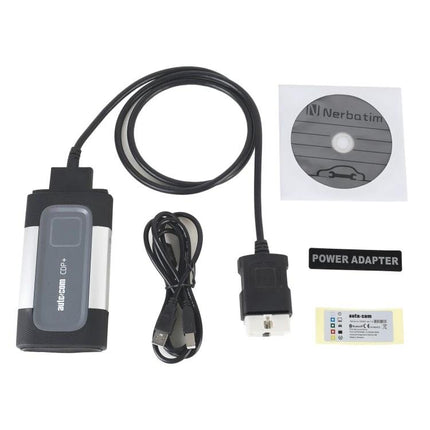 Autocom Tool for Everyday Vehicle Maintenance Checks - Autocom CDP+ wireless diagnostic kit with OBD-II cable, USB lead, adapter and software CD
