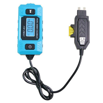 A CNBJ Tool for Routine Car Fuse Checks and Travel Maintenance - blue automotive fuse current tester with display and probe
