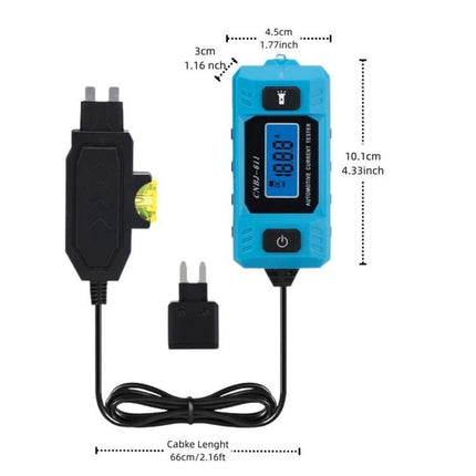 A CNBJ Tool for Routine Car Fuse Checks and Travel Maintenance - compact automotive fuse current tester with LCD display and accessories