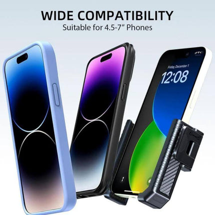 Phone Holder for Bicycle and Scooter, Carbon Fiber Texture