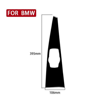 BMW Decorative Sticker for Left-Drive Car Panel ABS black trim insert 395mm x 106mm for dashboard refresh, easy no-install upgrade