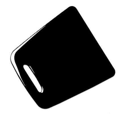 Decorative Cover for Mercedes-Benz A-Class Storage Box in piano black ABS finish, angled view showing glossy cover and slot