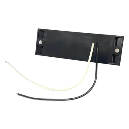 2-Pack Car Side Marker Lights, 10-LED, White, Easy Replacement rectangular black marker with two wires for quick 12–24V installation