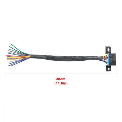 OBD Extension Cable for Everyday Car Maintenance Tasks – 30cm 16-pin extension cable with braided sleeve for easy scanner access