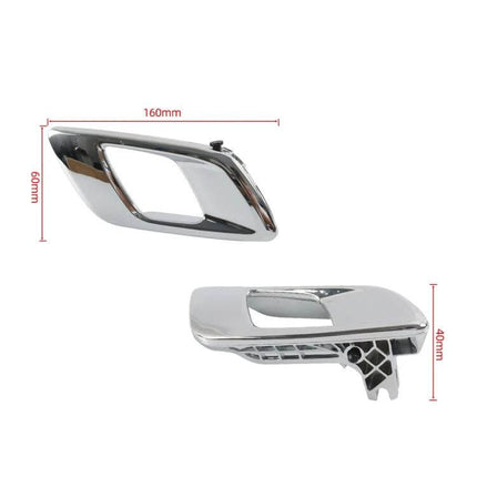 Ford Ranger Door Inner Handle Pair For 2012 To 2019 chrome interior door handle replacement pair, durable electroplated plastic, 160x60mm