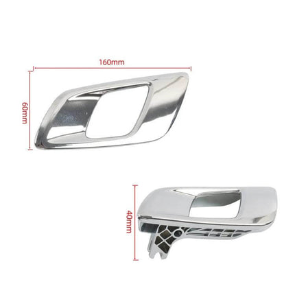 Ford Ranger Door Inner Handle Pair For 2012 To 2019 - chrome electroplated plastic interior door handle pair, measurements 160x60mm
