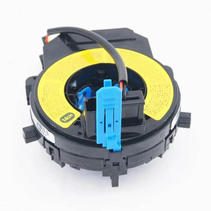 Clock Spring Replacement For Sonata 2010-2014 Vehicle - black plastic clock spring with yellow label and blue connector