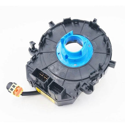 Clock Spring Replacement For Sonata 2010-2014 Vehicle - black plastic steering column clock spring with blue center and connector