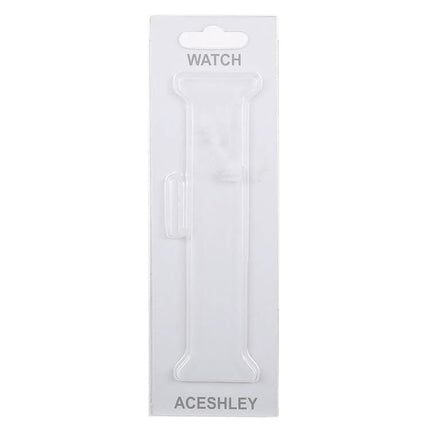 Rectangular Paper Packaging for 50 Smart Watch Bands - white retail paper sleeve for single smart watch band display and protection