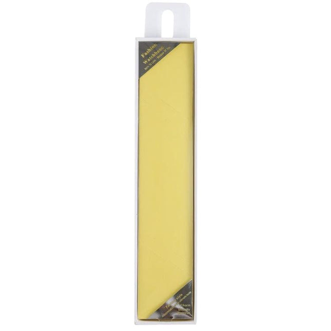 Rectangular Packaging Box for Smart Watch Bands, 50 Pieces, Size 23.3x5.2x1.9cm - slim yellow paper box for single band display and shipping