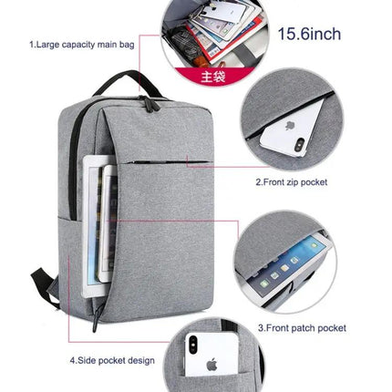 POFOKO Waterproof Oxford Cloth Backpack for 15.6 Inch Laptops