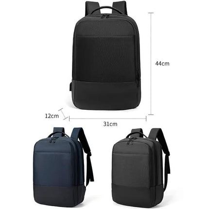 Oxford Laptop Backpack Water Resistant For Daily Commute