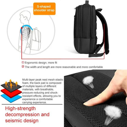 Oxford Laptop Backpack Water Resistant For Daily Commute