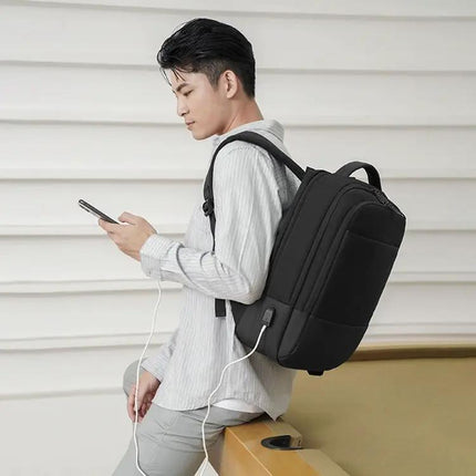 Oxford Laptop Backpack Water Resistant For Daily Commute