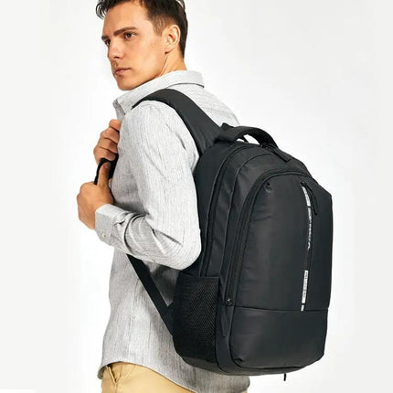 Oxford Laptop Bag Backpack With Trolley Strap For Daily Commute