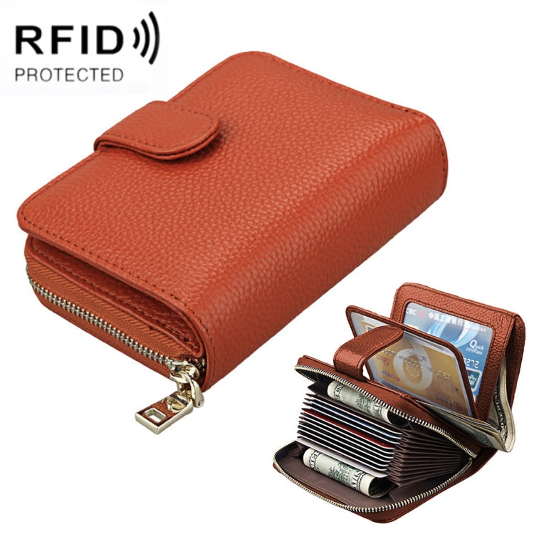 KB132 Female Style Full Grain Cow Leather Multifunctional RFID Wallet/ Card Bag/ Driving License Package