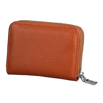Antimagnetic RFID Card Holder Wallet With Litchi Leather | Syndmart