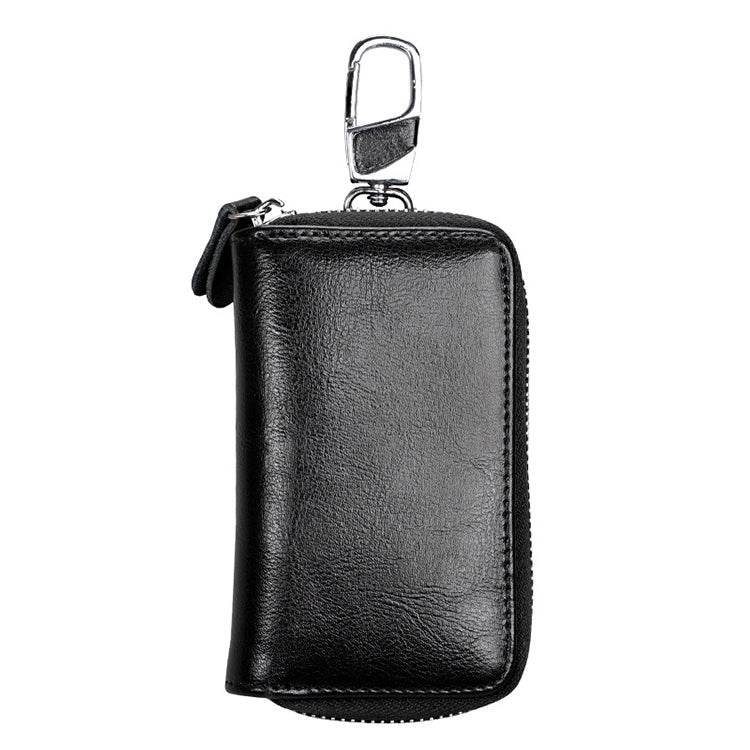 9101 Multi-Function Waist Hanging Leather Zipper Wallet Bag