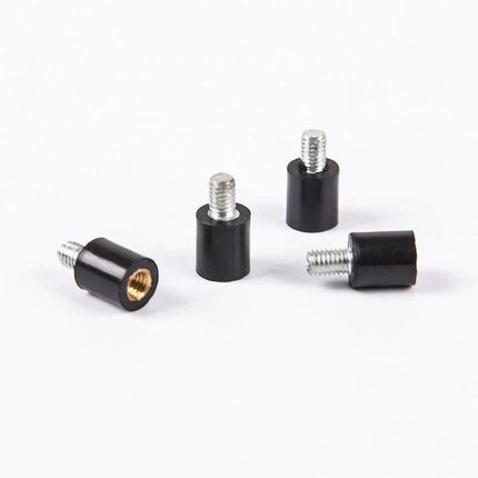 iFlight M2 VD Rubber Shock Absorbers for FPV Drone Flight Controllers - set of 4 black rubber vibration isolation mounts with metal threads