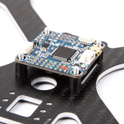 iFlight M2 VD Rubber Shock Absorbers for FPV Drone Flight Controllers installed under a flight controller to reduce vibration and improve video stability