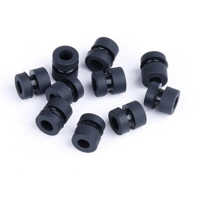 iFlight M3 Shock-Absorbing Rubber Balls for FPV Drone Flight Controls - set of durable black vibration-damping rubber grommets