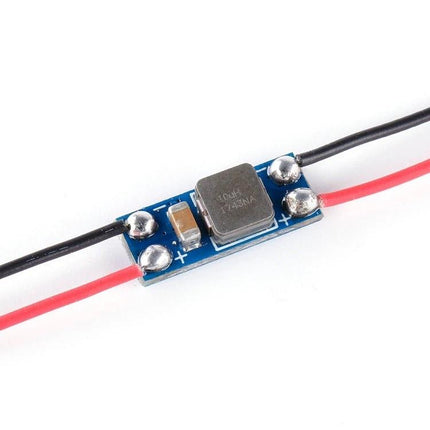 iFlight LC Filter Module for FPV Power Noise Reduction – compact board showing inductor and caps with red/black input output wires