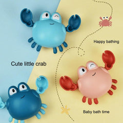 Clockwork Crab Bath Toy Set - 3 Colorful Water Playmates for Babies