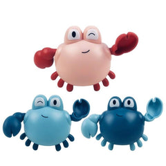 Clockwork Crab Bath Toy Set - 3 Colorful Water Playmates for Babies