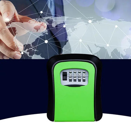 Secure Metal Box with Password Lock for Key Storage