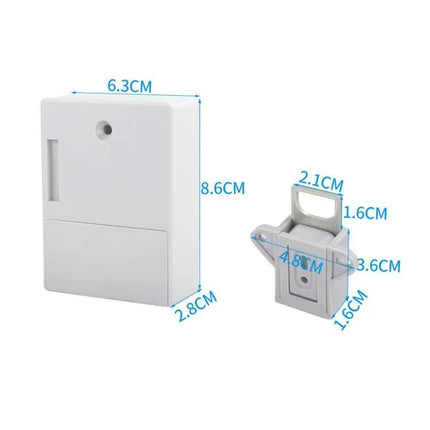 Abs Magnetic Card Induction Lock For Double Opening Cabinet Doors